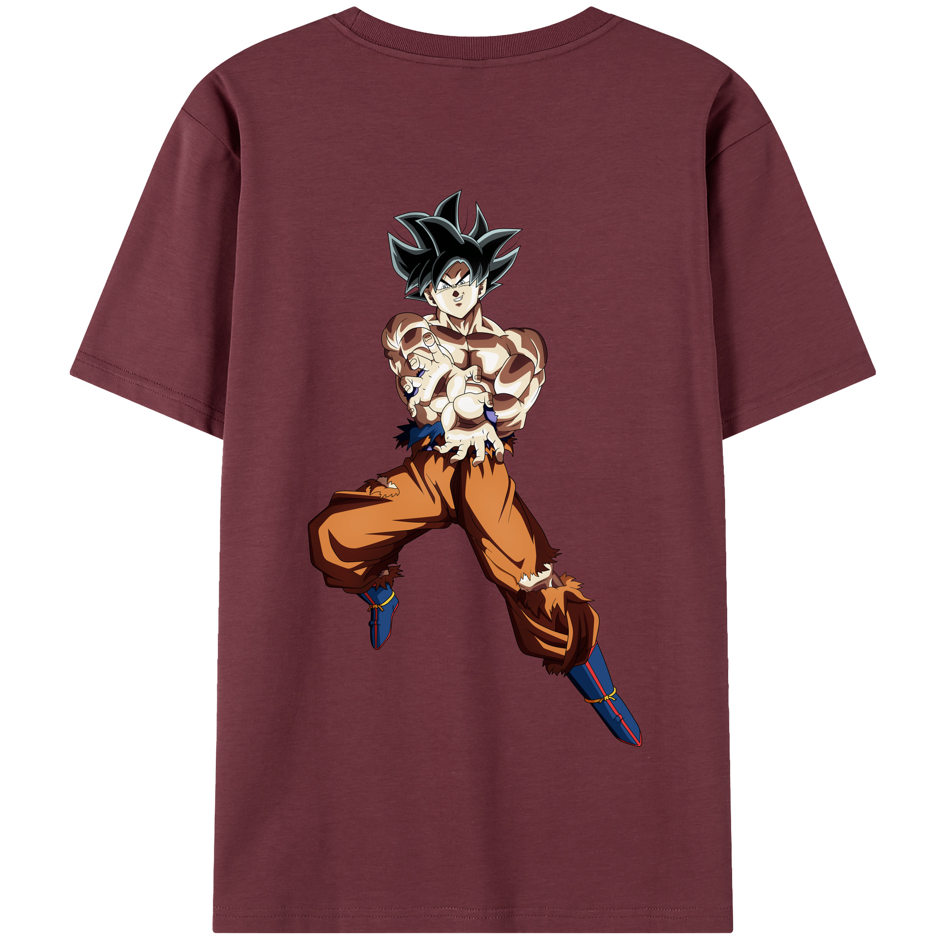 （画像用） ドラゴンボール 孫悟空（そん ごくう）Son Goku カカロット DRAGON BALL Kakarotto 綿100％半袖Tシャツ（背面プリント）